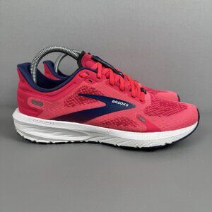Brooks Launch 9 Running Sneakers Shoes Women 8.5 Pink/Fuchsia/Cobalt 1203731B604